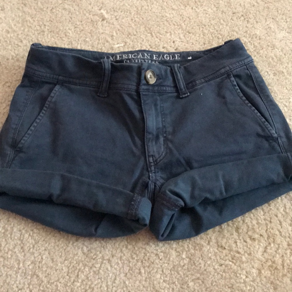 American eagle navy blue shorts